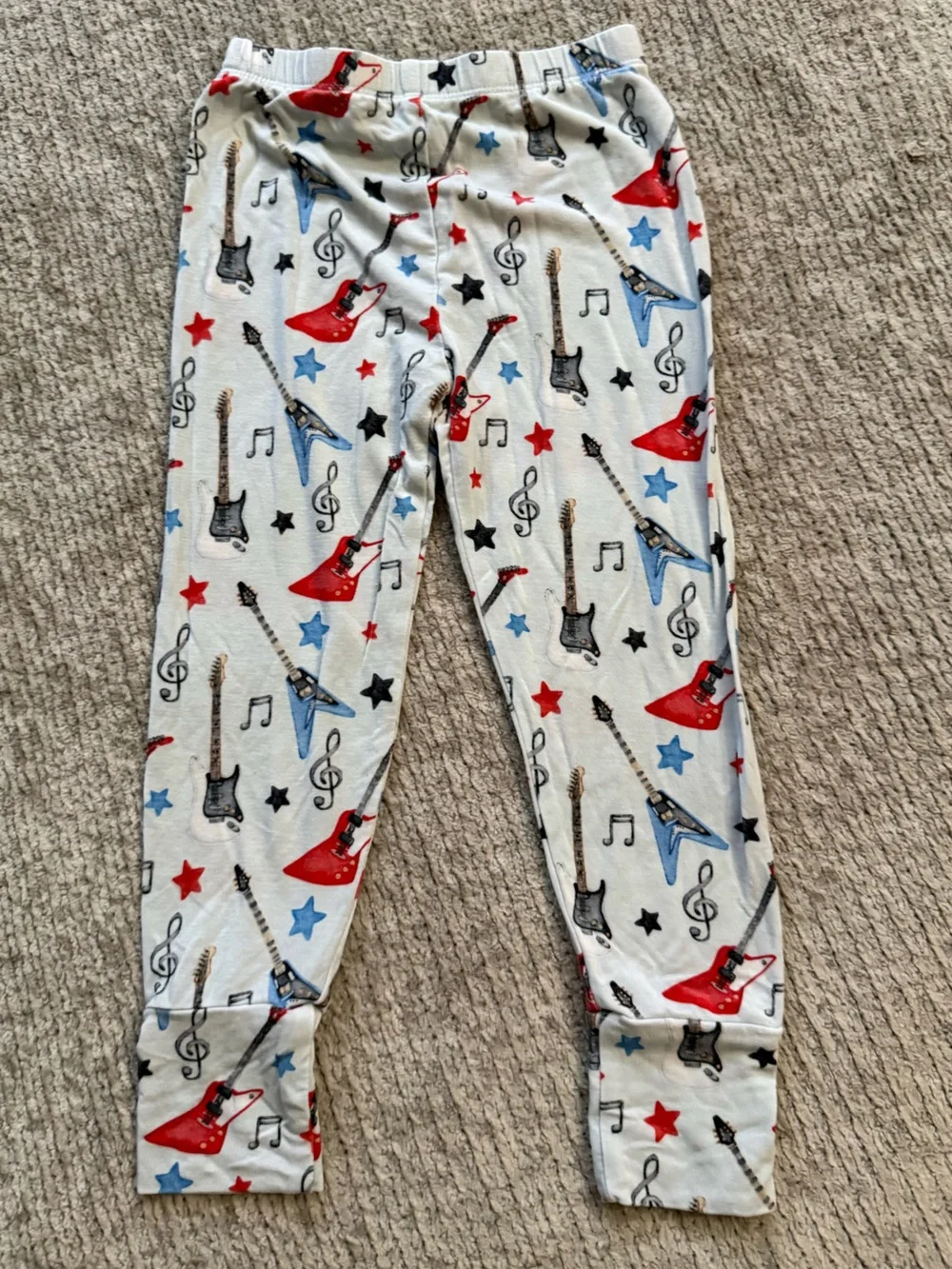 Lev Baby Bamboo Pajama Set Guitars Stars‎ Music Print 2T Rockstar